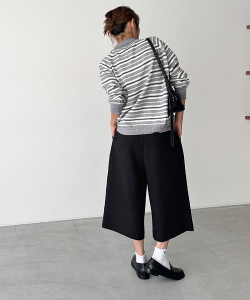 CANAL JEAN（キャナルジーン）の「diggity　ベルト付きバミューダパンツ（その他パンツ・レディース・ブラック/グレー・SMALL/MEDIUM）」の4枚目の写真