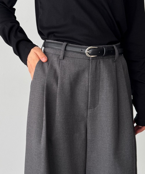 CANAL JEAN（キャナルジーン）の「diggity　ベルト付きバミューダパンツ（その他パンツ・レディース・ブラック/グレー・SMALL/MEDIUM）」の12枚目の写真