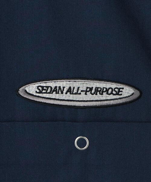 SEDAN ALL-PURPOSE（セダンオールパーパス）の「SEDAN ALL-PURPOSE | オーバルロゴ 長袖ワークシャツ MEN（シャツ/ブラウス・メンズ・ダークブラウン/ネイビー・M/L/XL）」の11枚目の写真