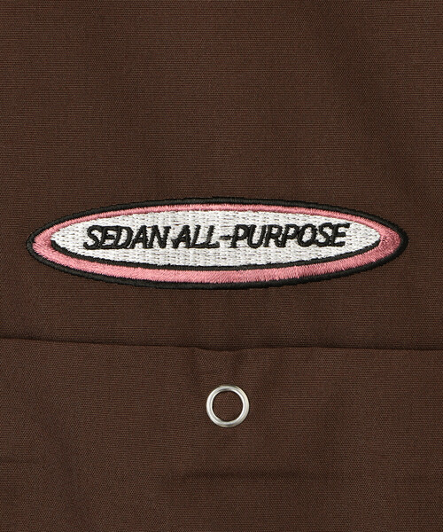 SEDAN ALL-PURPOSE（セダンオールパーパス）の「SEDAN ALL-PURPOSE | オーバルロゴ 長袖ワークシャツ MEN（シャツ/ブラウス・メンズ・ダークブラウン/ネイビー・M/L/XL）」の12枚目の写真