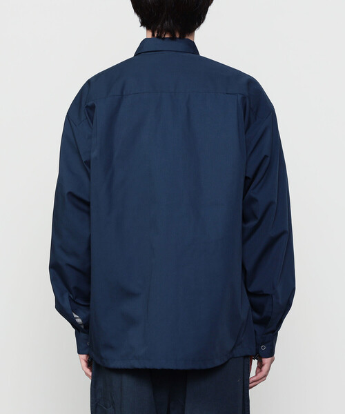 SEDAN ALL-PURPOSE（セダンオールパーパス）の「SEDAN ALL-PURPOSE | オーバルロゴ 長袖ワークシャツ MEN（シャツ/ブラウス・メンズ・ダークブラウン/ネイビー・M/L/XL）」の15枚目の写真