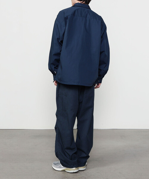 SEDAN ALL-PURPOSE（セダンオールパーパス）の「SEDAN ALL-PURPOSE | オーバルロゴ 長袖ワークシャツ MEN（シャツ/ブラウス・メンズ・ダークブラウン/ネイビー・M/L/XL）」の18枚目の写真