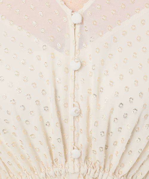 Noble(ノーブル)の「ラメカットジャガード2wayワンピース(ワンピース・レディース・ブラック/ベージュ・FREE)」の8枚目の写真