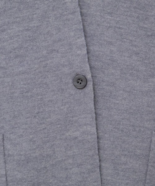 Rie Miller（リエミラー）の「バイカラー強縮ニットショール（ニット/セーター・レディース・ネイビー/ライトグレー・FREE）」の6枚目の写真