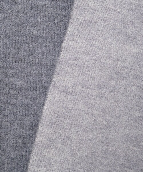 Rie Miller（リエミラー）の「バイカラー強縮ニットショール（ニット/セーター・レディース・ネイビー/ライトグレー・FREE）」の14枚目の写真