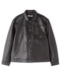 schott(Vbg)SCHOTT-SHEEP LEATHER 1st TRACKER JACKET(C_[XWPbg)