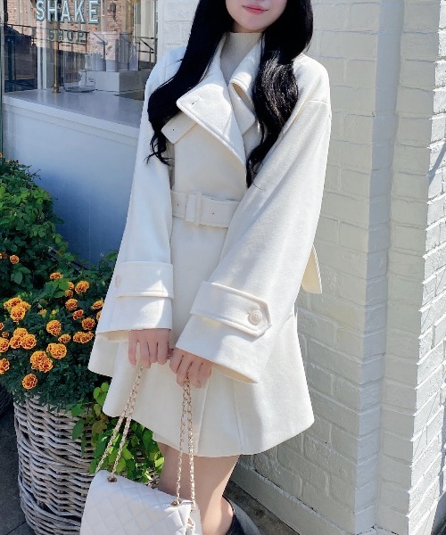 INGNI(イング)の「【WEB限定】ミディ丈トレンチコート(トレンチコート・レディース・ブラック/グレー系その他/アイボリー・M)」の15枚目の写真