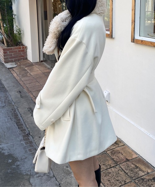 INGNI(イング)の「【WEB限定】ミディ丈トレンチコート(トレンチコート・レディース・ブラック/グレー系その他/アイボリー・M)」の16枚目の写真