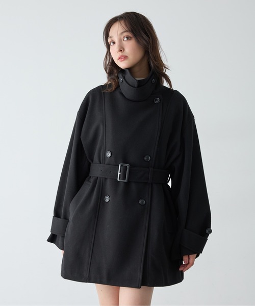 INGNI(イング)の「【WEB限定】ミディ丈トレンチコート(トレンチコート・レディース・ブラック/グレー系その他/アイボリー・M)」の7枚目の写真