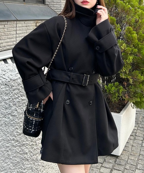 INGNI(イング)の「【WEB限定】ミディ丈トレンチコート(トレンチコート・レディース・ブラック/グレー系その他/アイボリー・M)」の9枚目の写真