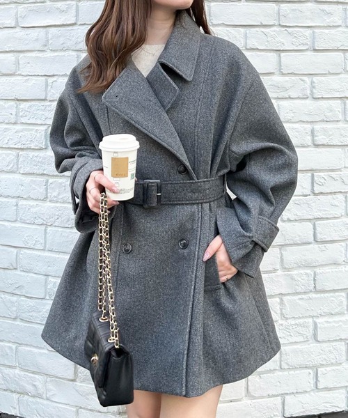 INGNI(イング)の「【WEB限定】ミディ丈トレンチコート(トレンチコート・レディース・ブラック/グレー系その他/アイボリー・M)」の10枚目の写真