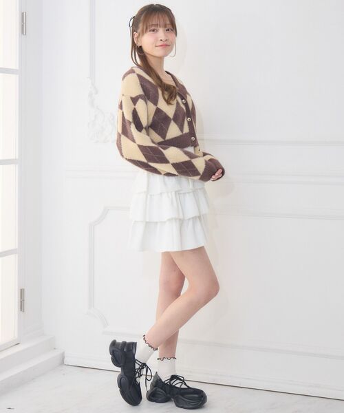 Emily　になります。 セール】アーガイルシャギーNTSET（ニット/セーター）｜ems excite