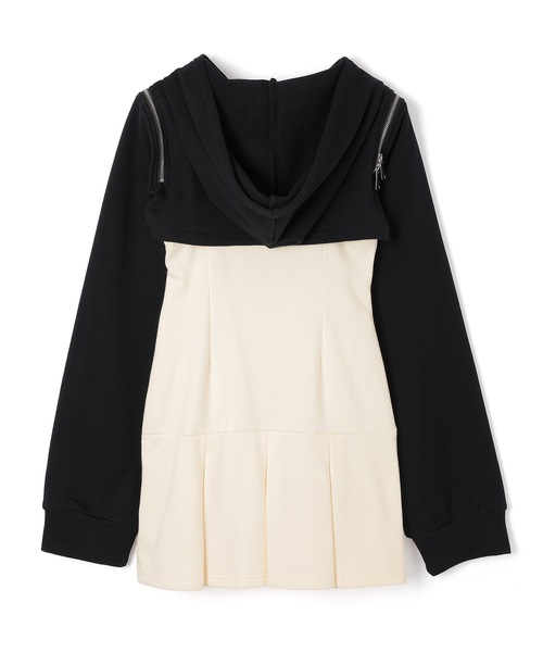 M DOLLY(エムドリー)の「*M DOLLY original* sweat pleats Luce set dress/スウェットプリーツルーチェセットドレス(ワンピース・レディース・ブラック/アイボリー・FREE)」の17枚目の写真