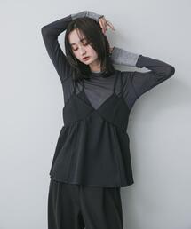 Tシャツ/カットソー（グレー/灰色系・ロング丈）ファッション通販