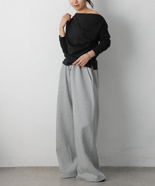 COLONY 2139（コロニートゥーワンスリーナイン）の「ドレープロンＴ（Tシャツ/カットソー・レディース・ブラック/サックスブルー/オフホワイト・FREE）」の20枚目の写真