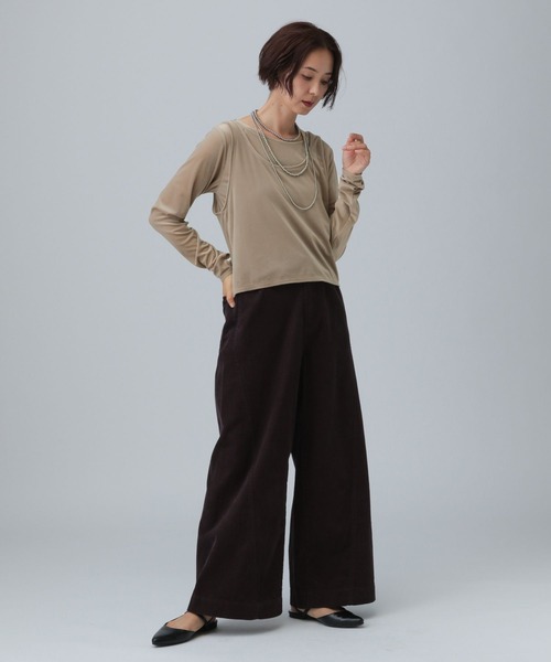 LEPSIM(レプシィム)の「シアーベロアタンクセットプルオーバー 582463(Tシャツ/カットソー・レディース・ライトグレー/ブラウン/ネイビー・FREE)」の19枚目の写真