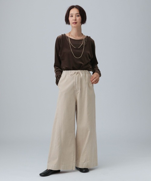 LEPSIM(レプシィム)の「シアーベロアタンクセットプルオーバー 582463(Tシャツ/カットソー・レディース・ライトグレー/ブラウン/ネイビー・FREE)」の14枚目の写真
