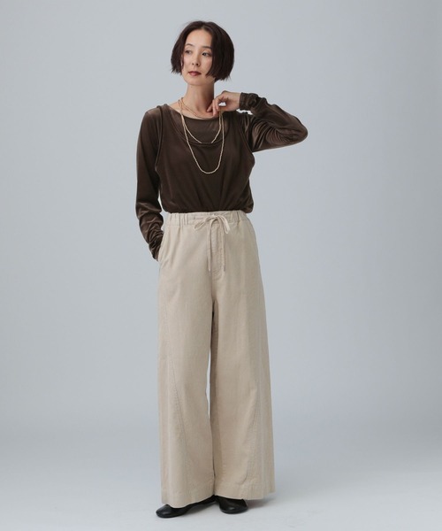 LEPSIM(レプシィム)の「シアーベロアタンクセットプルオーバー 582463(Tシャツ/カットソー・レディース・ライトグレー/ブラウン/ネイビー・FREE)」の13枚目の写真