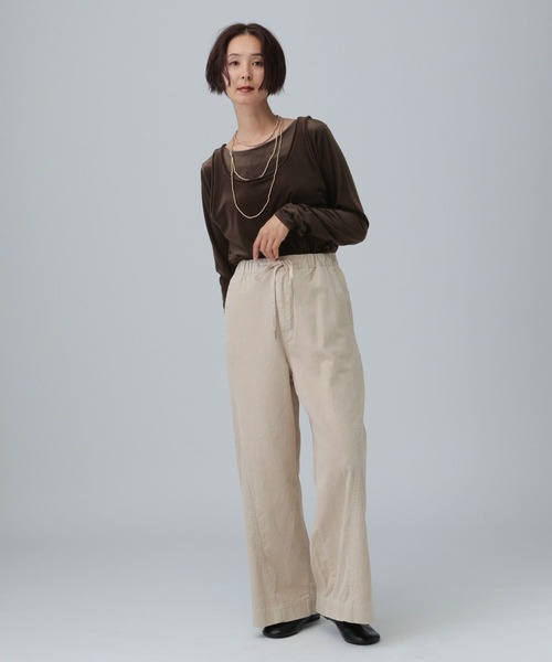 LEPSIM(レプシィム)の「シアーベロアタンクセットプルオーバー 582463(Tシャツ/カットソー・レディース・ライトグレー/ブラウン/ネイビー・FREE)」の12枚目の写真