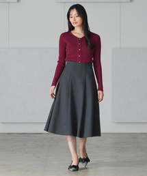 TRUDEA | ウール調カルゼハギフレアスカート(スカート)