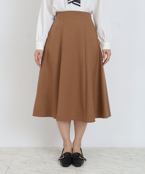 TRUDEA（トルディア）の「ウール調カルゼハギフレアスカート（スカート・レディース・ネイビー/ベージュ/ブラウン/キャメル/チャコールグレー・SMALL/MEDIUM/LARGE）」の18枚目の写真