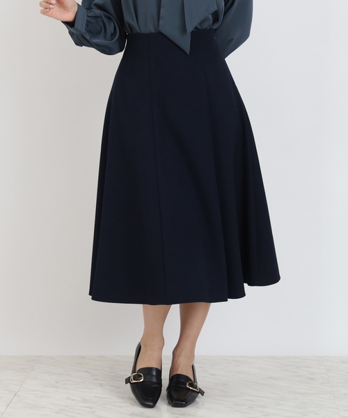 TRUDEA（トルディア）の「ウール調カルゼハギフレアスカート（スカート・レディース・ネイビー/ベージュ/ブラウン/キャメル/チャコールグレー・SMALL/MEDIUM/LARGE）」の14枚目の写真