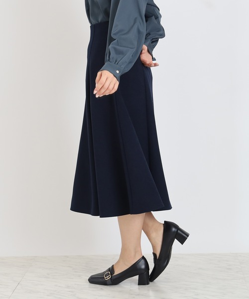 TRUDEA（トルディア）の「ウール調カルゼハギフレアスカート（スカート・レディース・ネイビー/ベージュ/ブラウン/キャメル/チャコールグレー・SMALL/MEDIUM/LARGE）」の15枚目の写真