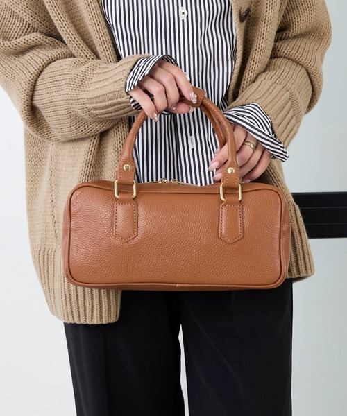 AULENTTI オウレンティ　レザー 2WAYバッグ　キャメル AULENTTI（オウレンティ）の「【AULENTTI】2WAYレザーボストン
