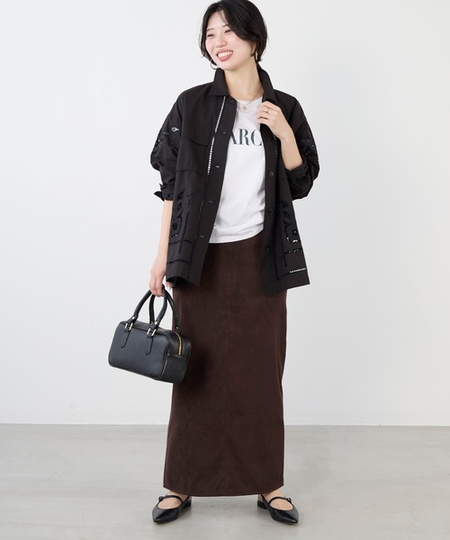 AULENTTI（オウレンティ）の「【AULENTTI】2WAYレザーボストンバッグ（ボストンバッグ・レディース・キャメル/ブラック・FREE）」の3枚目の写真