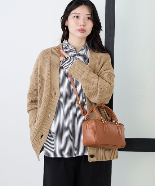 AULENTTI（オウレンティ）の「【AULENTTI】2WAYレザーボストンバッグ（ボストンバッグ・レディース・キャメル/ブラック・FREE）」の19枚目の写真