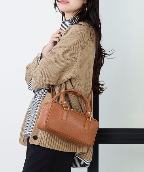 AULENTTI（オウレンティ）の「【AULENTTI】2WAYレザーボストンバッグ（ボストンバッグ・レディース・キャメル/ブラック・FREE）」の20枚目の写真