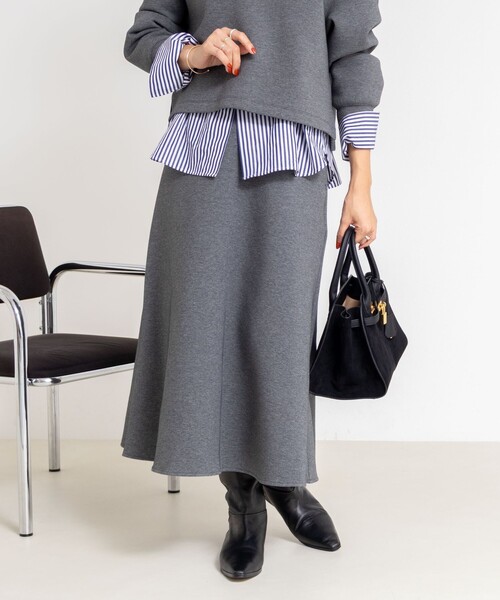 セットアップ対応》ウォッシャブルダンボールフレアスカート（スカート