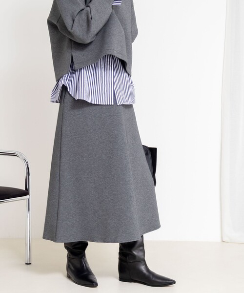 セットアップ対応》ウォッシャブルダンボールフレアスカート（スカート