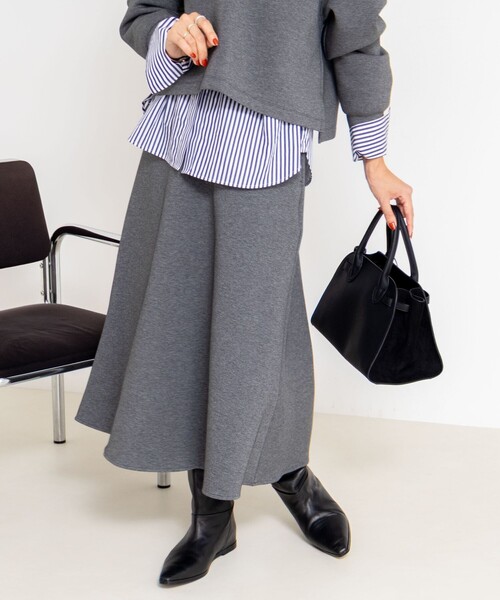 セットアップ対応》ウォッシャブルダンボールフレアスカート（スカート