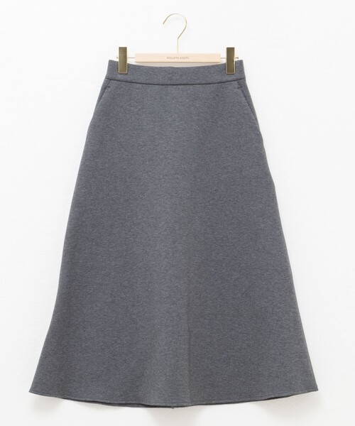 新品 ノーリーズ ウォッシャブルウール調サージストレッチフレアスカート セットアップ対応》ウォッシャブルウール調サージストレッチフレア