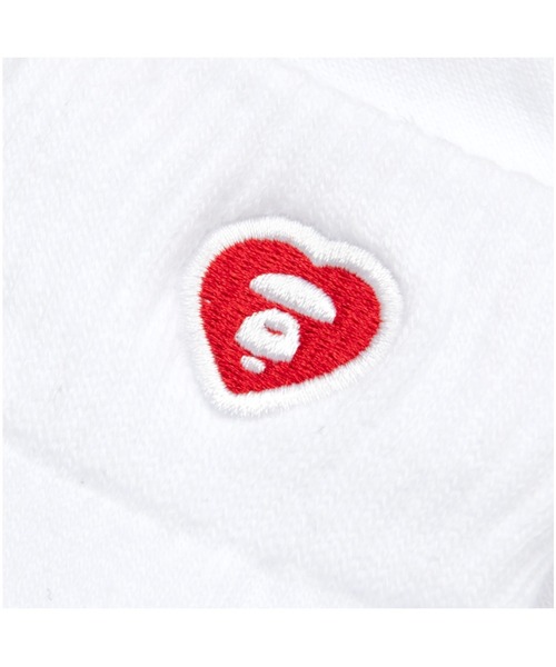 AAPE BY A BATHING APE(エーエイプバイアベイシングエイプ)の「AAPE NOW HEART SOCKS M(ソックス/靴下・メンズ・ホワイト/ライトグリーン/ブラック・SMALL/LARGE)」の5枚目の写真