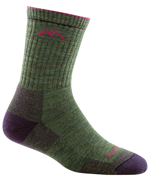 DARN TOUGH VERMONT（ダーンタフバーモント）の「【MADE IN USA】 DARN TOUGH ダーンタフ Ws 1903 マイクロクルー クッション（ソックス/靴下・レディース・ホワイト×グリーン/ブラック/モスグリーン/ダークグレー/ライトブルー/プラム/インディゴブルー/エメラルド/ブラック系その他/ライトグレー/ダークブルー/ダークネイビー/セージグリーン/ダークグリーン/レディッシュグレー/ホワイト/ライトインディゴブルー・SMALL）」の10枚目の写真