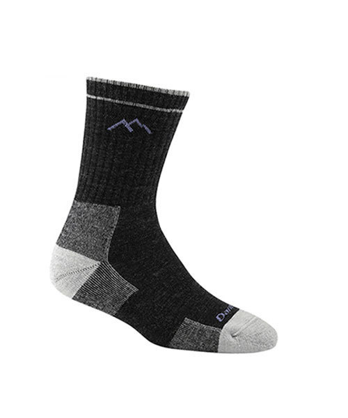 DARN TOUGH VERMONT（ダーンタフバーモント）の「【MADE IN USA】 DARN TOUGH ダーンタフ Ws 1903 マイクロクルー クッション（ソックス/靴下・レディース・ホワイト×グリーン/ブラック/モスグリーン/ダークグレー/ライトブルー/プラム/インディゴブルー/エメラルド/ブラック系その他/ライトグレー/ダークブルー/ダークネイビー/セージグリーン/ダークグリーン/レディッシュグレー/ホワイト/ライトインディゴブルー・SMALL）」の4枚目の写真