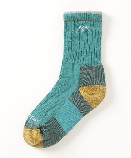 DARN TOUGH VERMONT（ダーンタフバーモント）の「【MADE IN USA】 DARN TOUGH ダーンタフ Ws 1903 マイクロクルー クッション（ソックス/靴下・レディース・ホワイト×グリーン/ブラック/モスグリーン/ダークグレー/ライトブルー/プラム/インディゴブルー/エメラルド/ブラック系その他/ライトグレー/ダークブルー/ダークネイビー/セージグリーン/ダークグリーン/レディッシュグレー/ホワイト/ライトインディゴブルー・SMALL）」の9枚目の写真