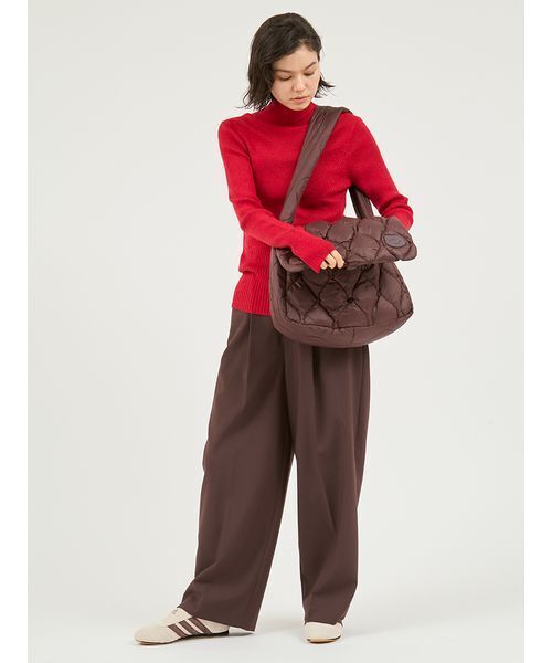 emmi（エミ）の「【emmi×TAION】キルティングショルダーバッグ（ショルダーバッグ・レディース・ブラック/アイボリー/ブラウン・F）」の18枚目の写真