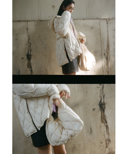 emmi（エミ）の「【emmi×TAION】キルティングショルダーバッグ（ショルダーバッグ・レディース・ブラック/アイボリー/ブラウン・F）」の4枚目の写真