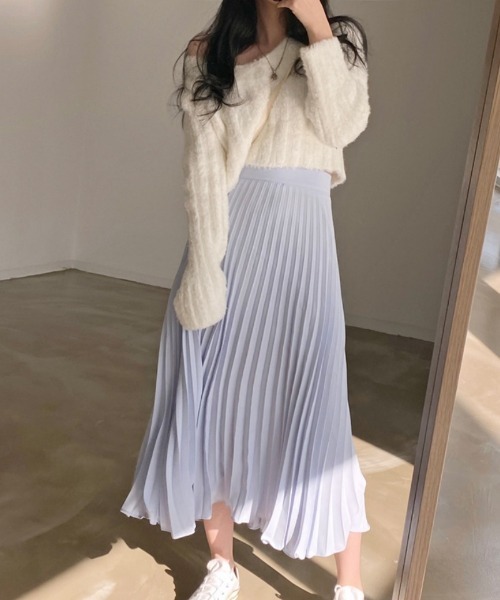 Ritzy(リッツィー)の「モコモコショート丈 ストライプフリーストップス(シャツ/ブラウス・レディース・ホワイト/グレー/ピンク・FREE)」の19枚目の写真