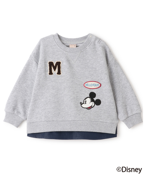 petit main（プティマイン）の「【Disney】【リンク】ワッペントレーナー（スウェット・キッズ・チャコール/トップグレー/ネイビー・110cm/130cm/90cm/80ｃｍ/100cm/120cm）」の8枚目の写真