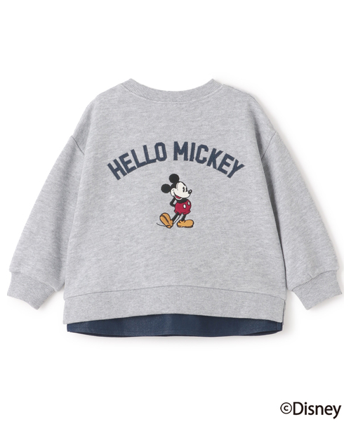 petit main（プティマイン）の「【Disney】【リンク】ワッペントレーナー（スウェット・キッズ・チャコール/トップグレー/ネイビー・110cm/130cm/90cm/80ｃｍ/100cm/120cm）」の9枚目の写真