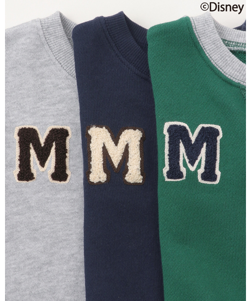 petit main（プティマイン）の「【Disney】【リンク】ワッペントレーナー（スウェット・キッズ・チャコール/トップグレー/ネイビー・110cm/130cm/90cm/80ｃｍ/100cm/120cm）」の11枚目の写真
