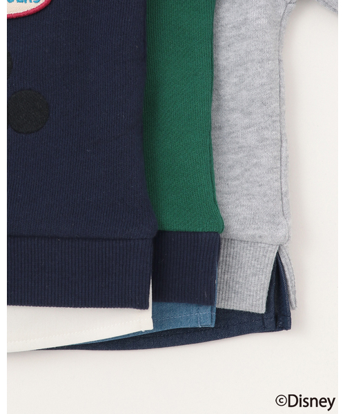 petit main（プティマイン）の「【Disney】【リンク】ワッペントレーナー（スウェット・キッズ・チャコール/トップグレー/ネイビー・110cm/130cm/90cm/80ｃｍ/100cm/120cm）」の14枚目の写真
