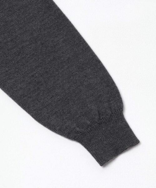 URBAN RESEARCH（アーバンリサーチ）の「CASH FEEL W/MID ニットポロ（ニット/セーター・メンズ・ブラウン/ブラック/チャコールグレー・LARGE/MEDIUM）」の18枚目の写真