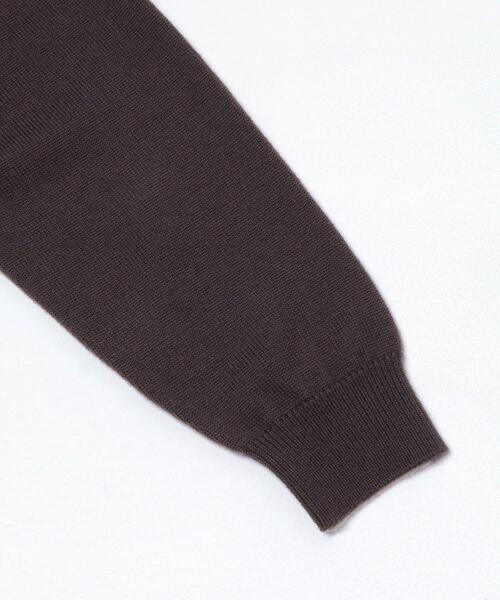 URBAN RESEARCH（アーバンリサーチ）の「CASH FEEL W/MID ニットポロ（ニット/セーター・メンズ・ブラウン/ブラック/チャコールグレー・LARGE/MEDIUM）」の4枚目の写真