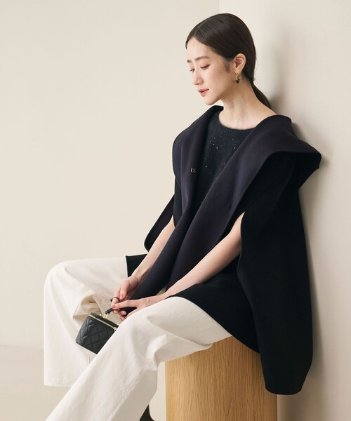 セール】バイカラー リバー フードケープ（その他アウター）｜UNITED