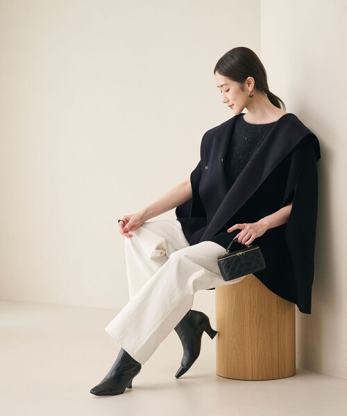 新品未使用❤︎UNITED ARROWS バイカラーリバーケープ バイカラー リバー フードケープ（その他アウター）｜UNITED ARROWS